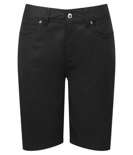 Premier Ladies Performance Chino Shorts - BLK - 24